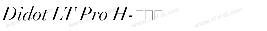 Didot LT Pro H字体转换